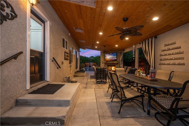 Exterior, Recessed Lighting, Wooden Ceilings