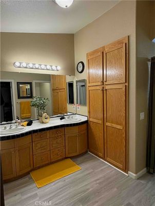 Bathroom, Dual Sink Vanities, Interior, Wood Texture Flooring
