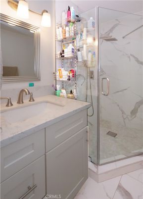 Bathroom, Glass Shower, Interior, Marble, Marble Walls