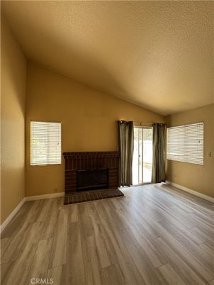 Empty room, Fireplace, Interior, Wood Texture Flooring
