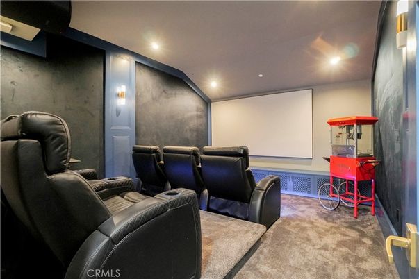 Home Theatre Room, Interior, Projection Screen, Recessed Lighting, Theatre Room