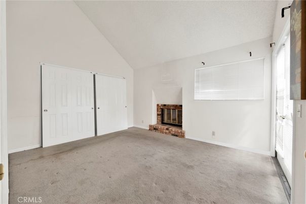 Empty room, Fireplace, Interior