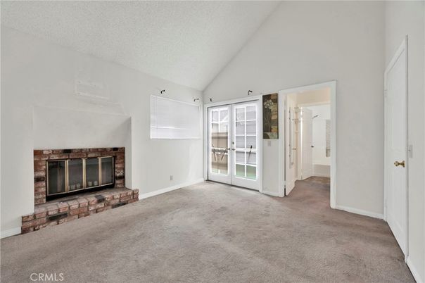 Empty room, Fireplace, Interior