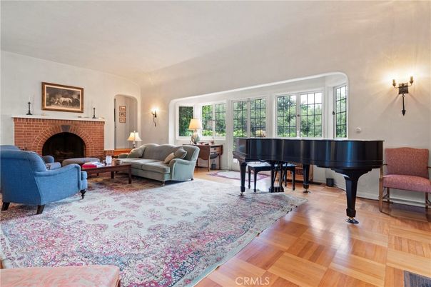 Fireplace, Interior, Living room, Piano, Wood Texture Flooring