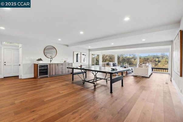 Game Room, Interior, Living room, Recessed Lighting, Wood Texture Flooring