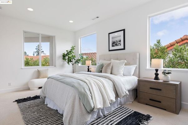 Bedroom, Interior, Recessed Lighting