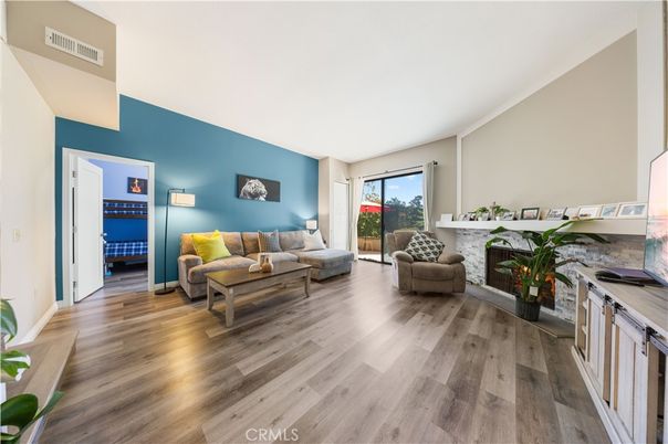 Fireplace, Interior, Living room, Wood Texture Flooring