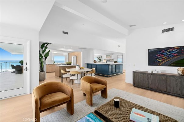 Dining room, Interior, Recessed Lighting, Water, Wood Texture Flooring