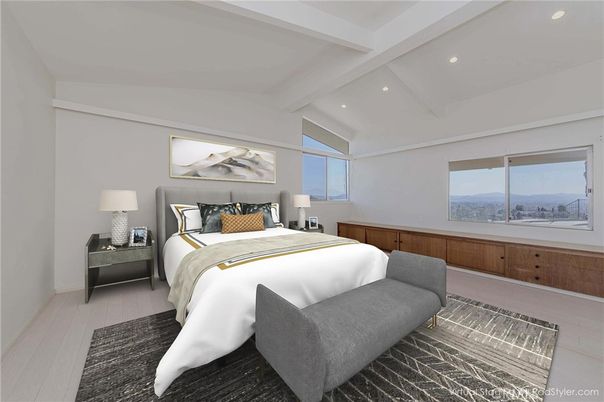 Bedroom, Interior, Recessed Lighting
