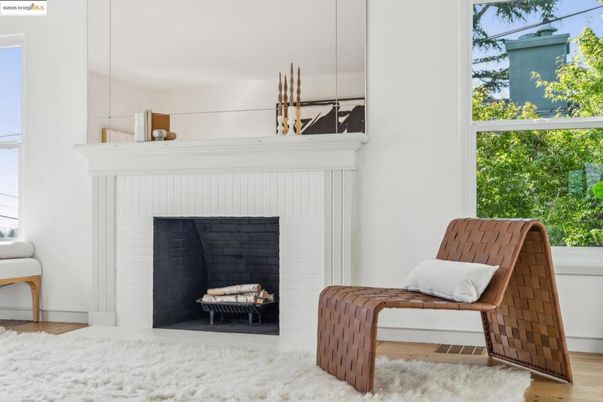 Fireplace, Interior, Wood Texture Flooring