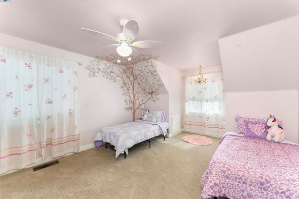 Bedroom, Chandelier, Interior