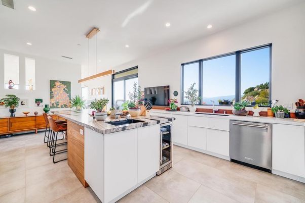 Interior, Kitchen, Pendant Lights, Recessed Lighting, Stainless Steel Appliances, Water
