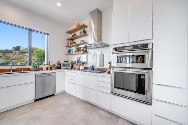 Interior, Kitchen, Recessed Lighting, Stainless Steel Appliances