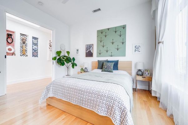 Bedroom, Interior, Wood Texture Flooring