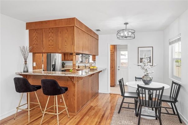 Chandelier, Dining room, Interior, Kitchen, Wood Texture Flooring