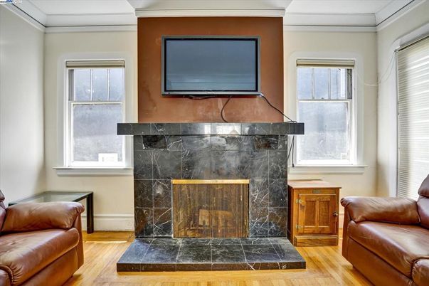 Fireplace, Interior, Wood Texture Flooring