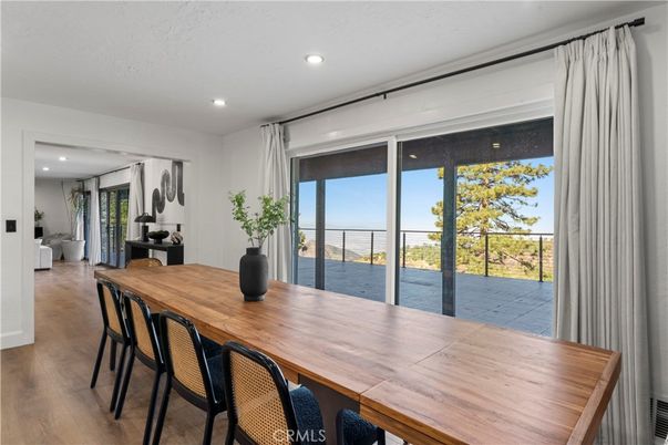 Dining room, Interior, Recessed Lighting, Water, Wood Texture Flooring