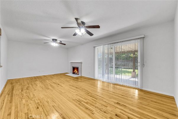 Empty room, Fireplace, Interior, Wood Texture Flooring