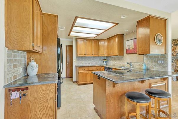 Interior, Kitchen, Recessed Lighting, Tile Countertops