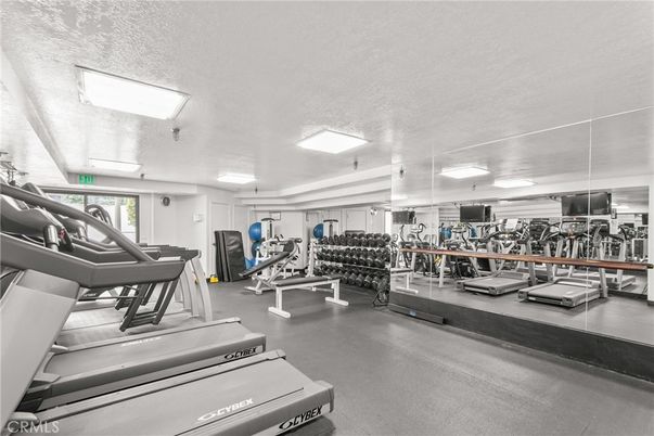Fitness Equipment, Gym, Interior, Recessed Lighting