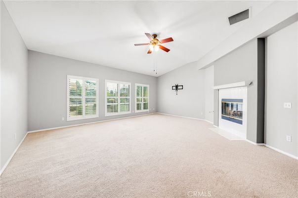 Empty room, Fireplace, Interior