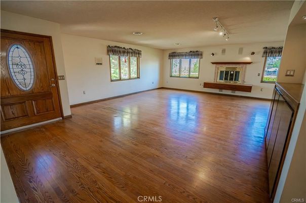 Empty room, Fireplace, Interior, Wood Texture Flooring