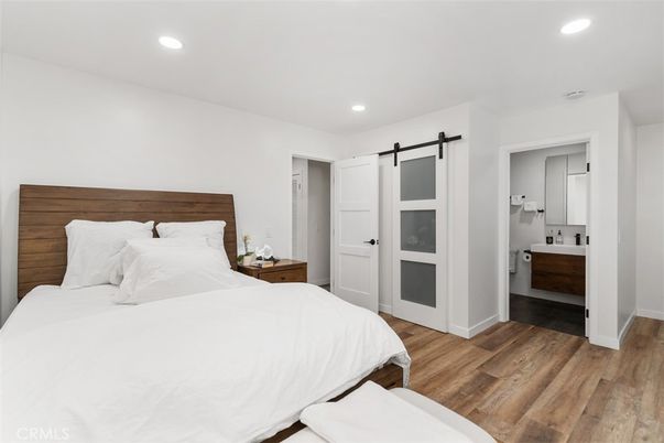 Bathroom, Bedroom, Interior, Recessed Lighting, Wood Texture Flooring