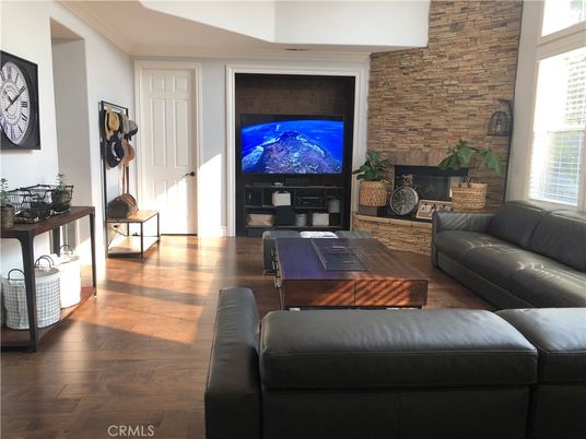 Fireplace, Interior, Living room, Stone Walls, Wood Texture Flooring