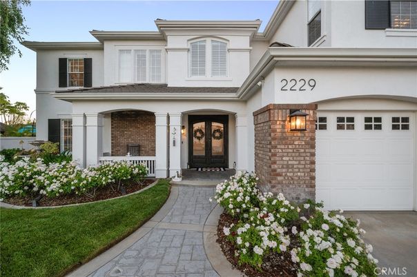 Attached, Exterior, Facade, Brick Facade, Mediterranean