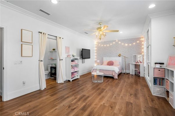 Bathroom, Bedroom, Interior, Recessed Lighting, Wood Texture Flooring