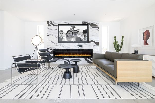 Fireplace, Interior, Living room, Recessed Lighting