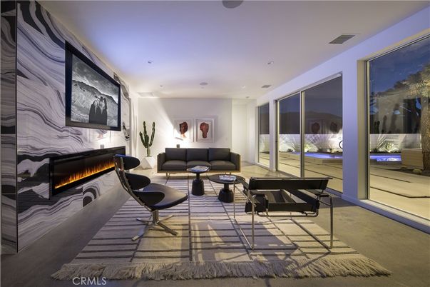 Fireplace, Interior, Living room, Recessed Lighting