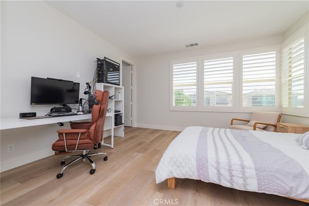 Bedroom, Home Office, Interior, Wood Texture Flooring