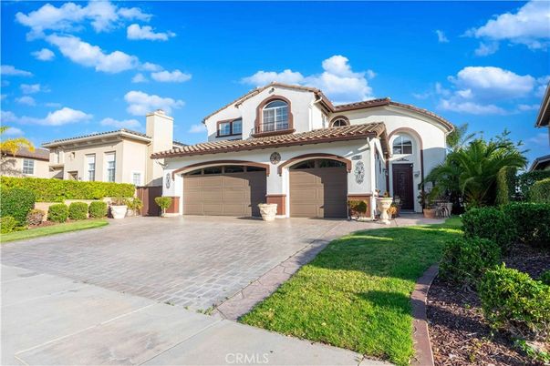 Attached, Backyard, Exterior, Facade, Mediterranean