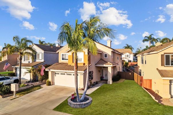 Attached, Backyard, Exterior, Facade, Mediterranean