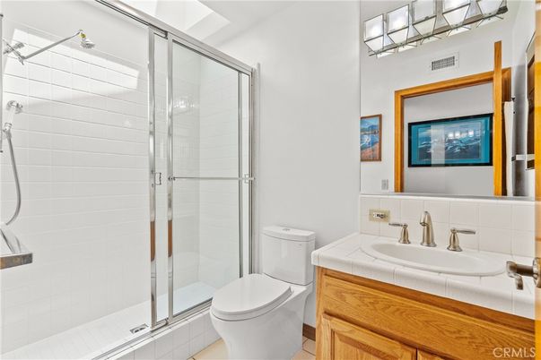 Bathroom, Glass Shower, Interior, Tile Countertops
