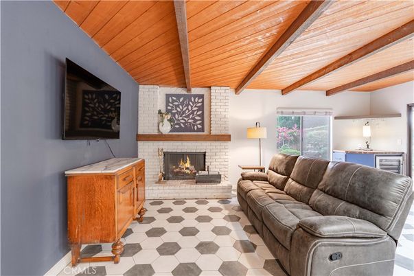 Fireplace, Interior, Living room, Stone Walls, Wooden Beams, Wooden Ceilings