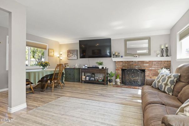 Fireplace, Interior, Wood Texture Flooring