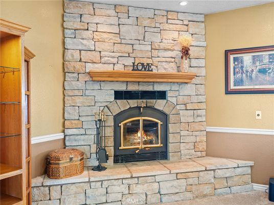 Fireplace, Interior, Stone Walls