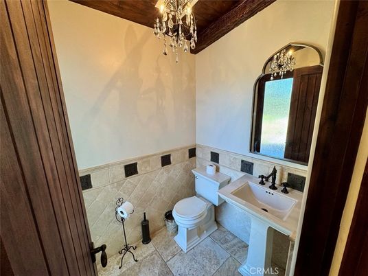 Bathroom, Chandelier, Interior