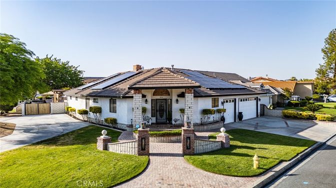 Attached, Backyard, Exterior, Facade, Solar Panels, Mediterranean