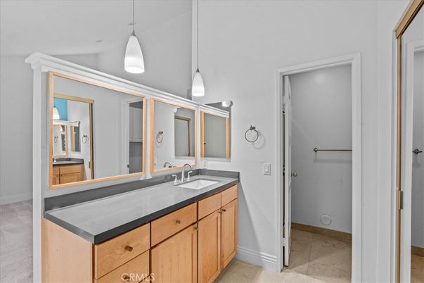 Bathroom, Dual Sink Vanities, Interior, Pendant Lights