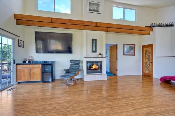 Fireplace, Interior, Wood Texture Flooring