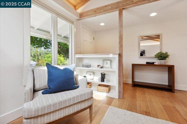Interior, Recessed Lighting, Wooden Beams, Wood Texture Flooring