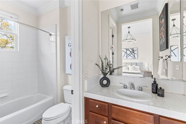 Bathroom, Bedroom, Interior, Pendant Lights, Tile Countertops