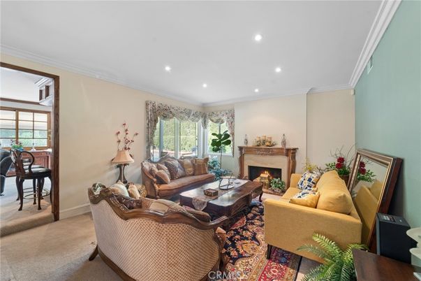 Fireplace, Interior, Living room, Recessed Lighting
