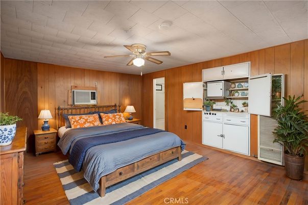 Bedroom, Interior, Wood Texture Flooring, Wooden Walls