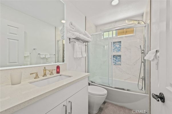 Bathroom, Glass Shower, Interior, Marble Walls, Recessed Lighting