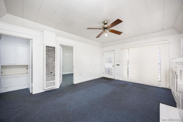Empty room, Fireplace, Interior