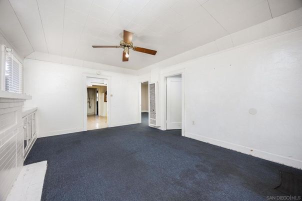 Empty room, Fireplace, Interior